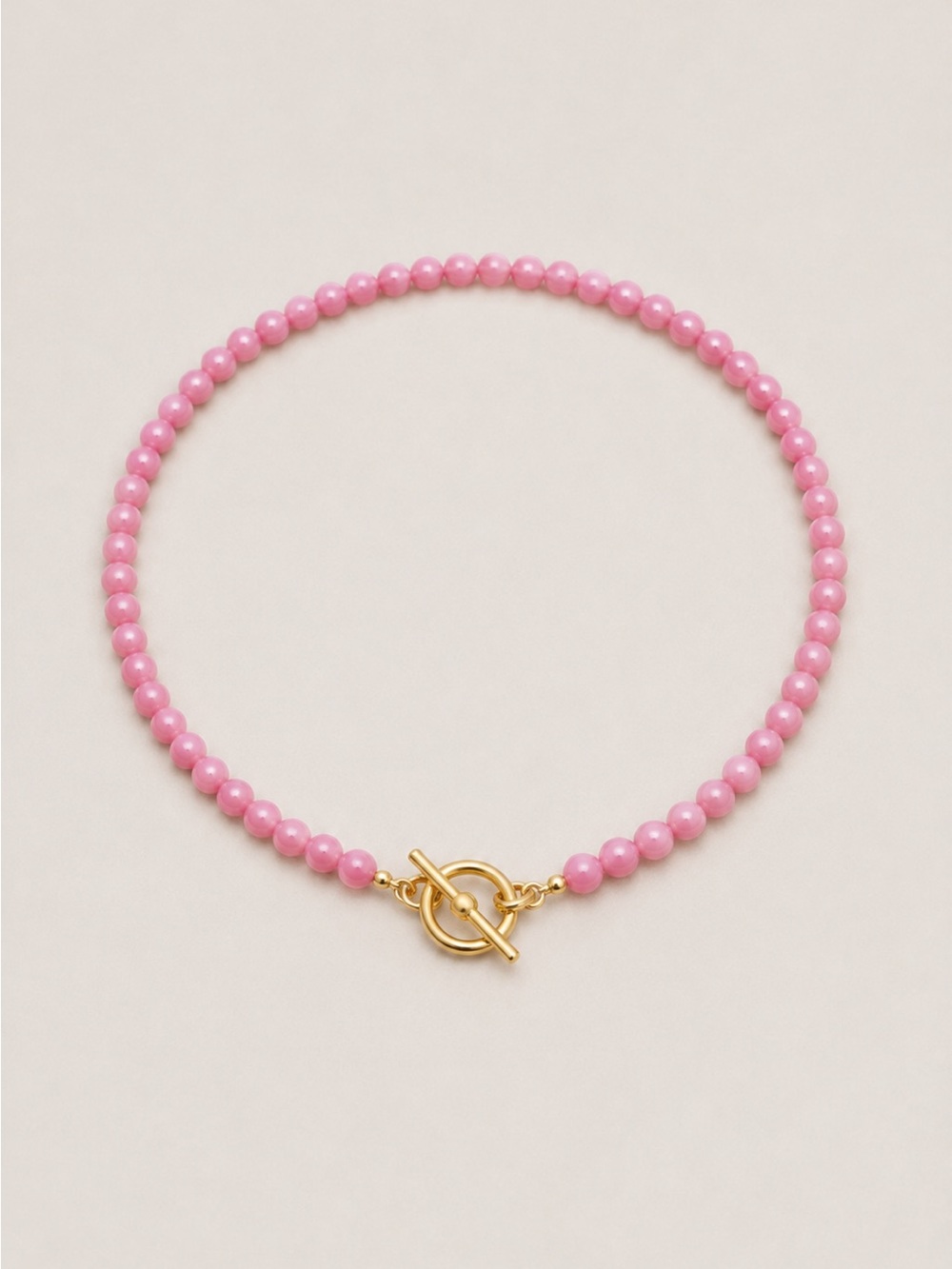 New! Pink Beaded Necklace NWOT 3027